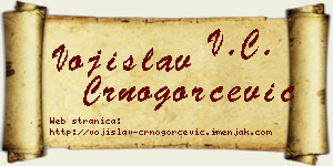 Vojislav Crnogorčević vizit kartica